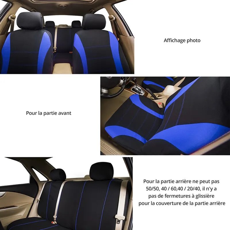 Universal Breathable Car Seat Covers Full Set for Trucks & SUVs