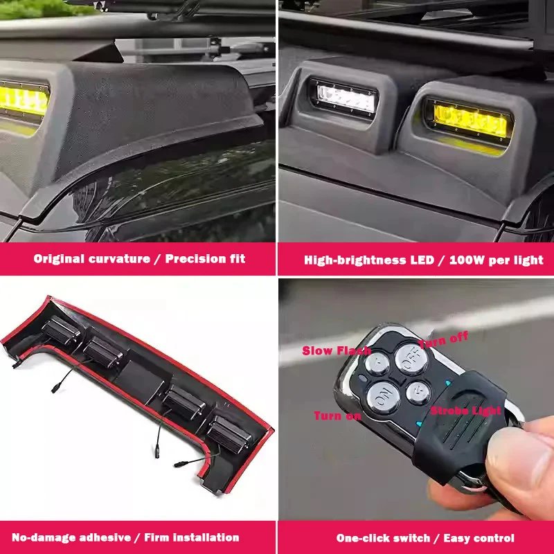 2025 High Lumen LED Roof Spotlight for Jetour T1 Accessories