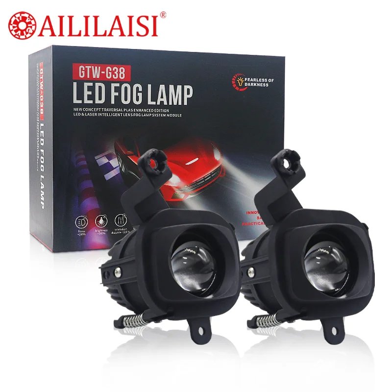 Aililaisi Bi LED Fog Lamp Projector Lights Waterproof and Dustproof 6000K for Jetour C-dm T1 T2 Freedom Xindasheng Car 2023-2025
