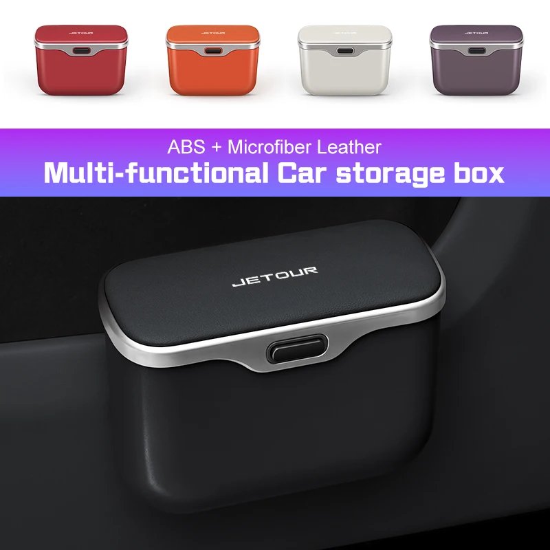 For Chery T2 T3 Jetour X70 X70SM X90 X95 Plus X95Pro Car Trash Can Waterproof Car Door Hanging Storage Box Backrest Garbage Bin