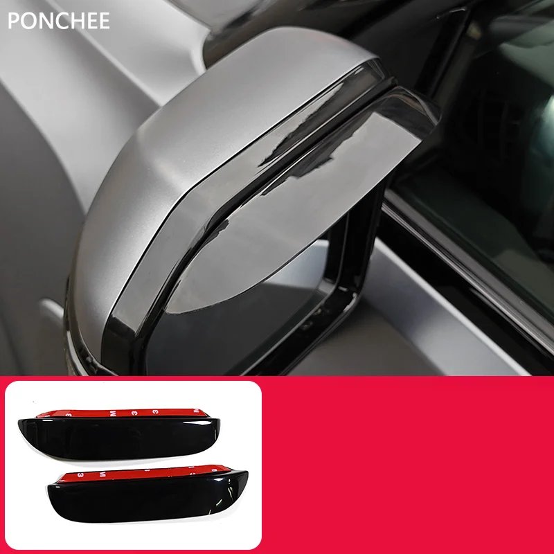 For JETOUR T2 Shanhai T2 2024-2026 Rearview Mirror Rain Eyebrow Keep Out Rain Safety Automobile Modification Supplies