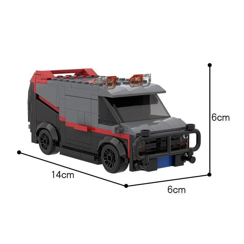 High-Tech A-Team Van Building Blocks Set for Kids