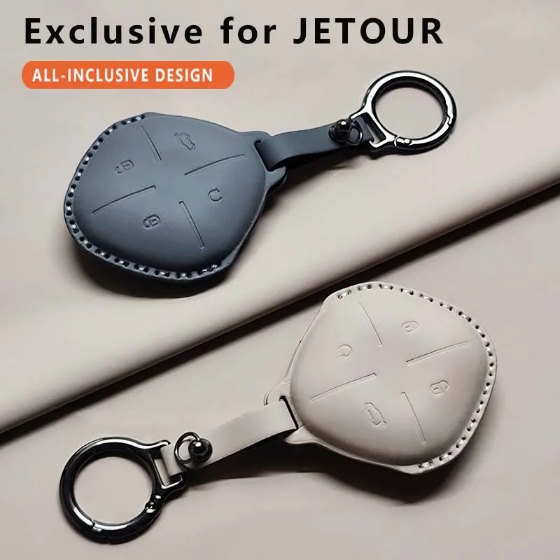 Luxury Leather Car Key Case for Jetour DASHING X-1 Plus