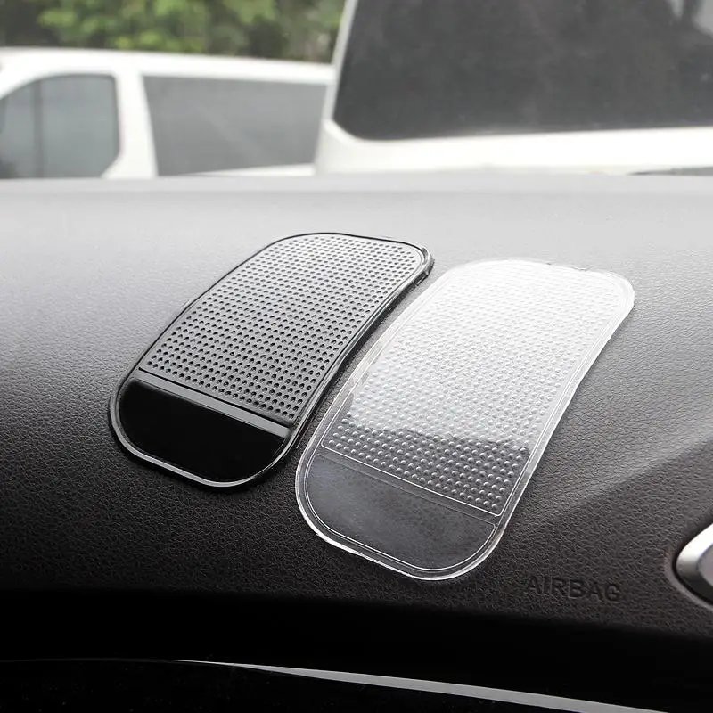 Non-Slip Silicone Car Dashboard Mat Pads - 1 or 10 Pack