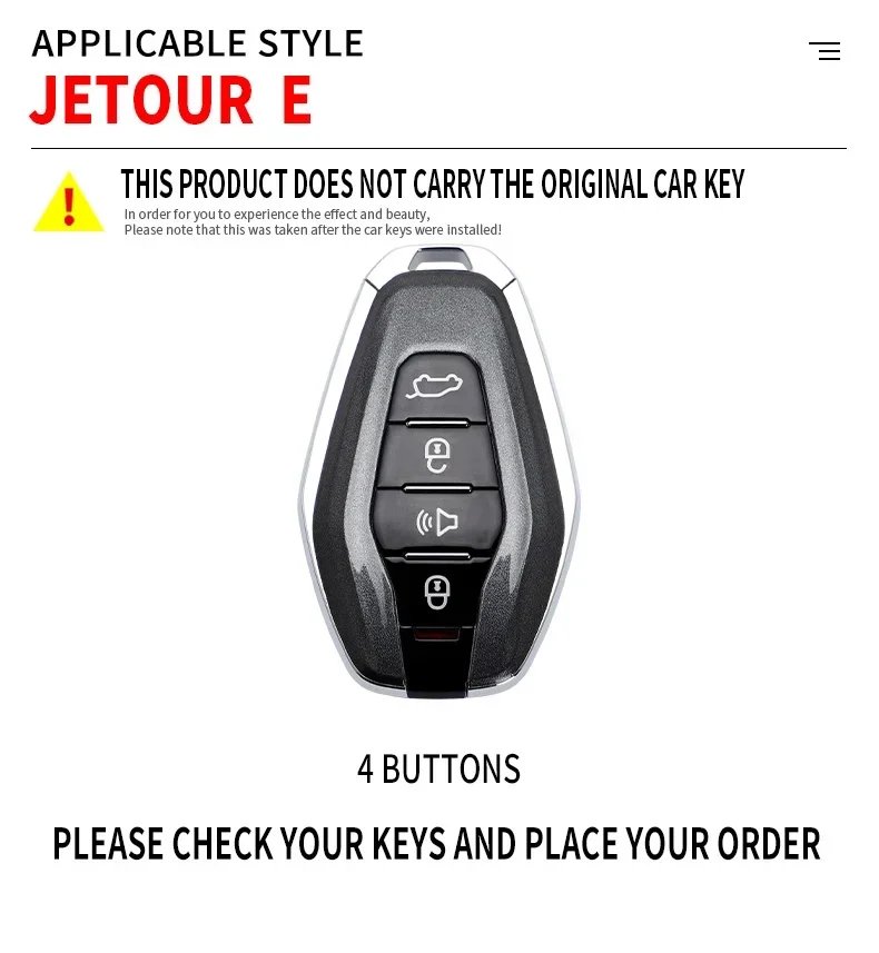 Racing Style Metal Silicone Key Case for Chery Jetour X90 X70