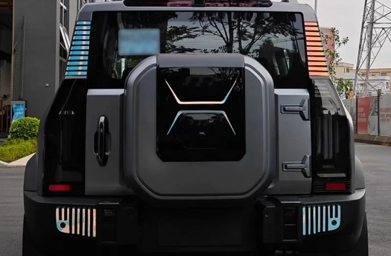 Stylish Flower Spare Tire Cover Sticker for Chery JETOUR T2