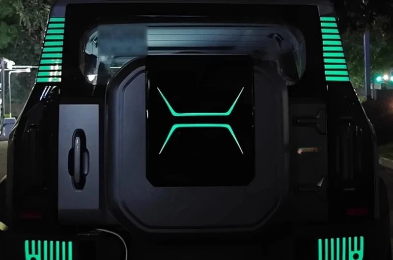 Stylish Flower Spare Tire Cover Sticker for Chery JETOUR T2