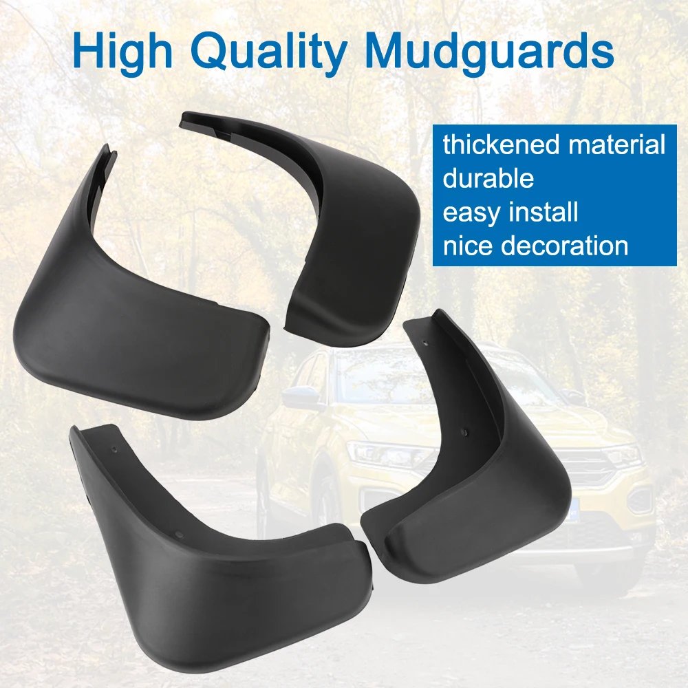 VW Touran Caddy Mud Flaps Set - 4 Pcs Front & Rear Guards