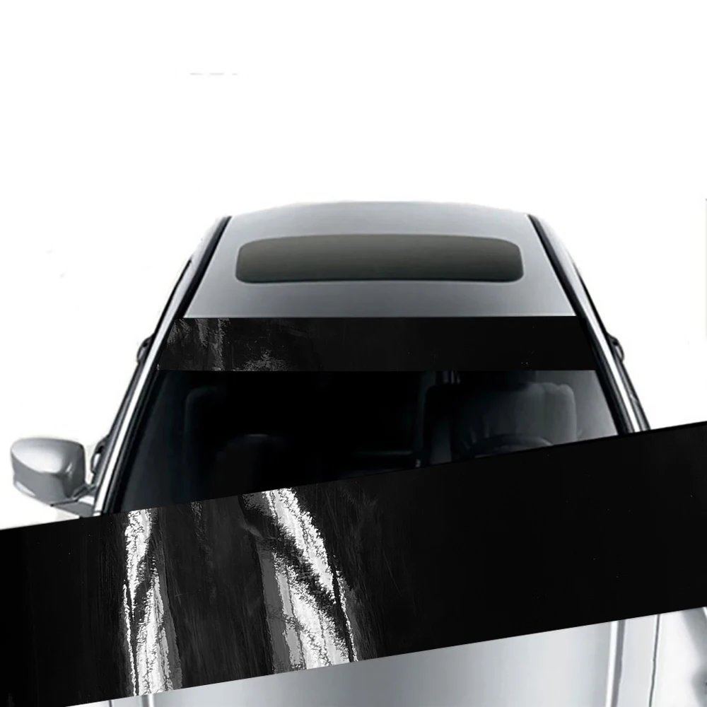 3D Vinyl Car Sunshade Stickers for Front Windshield Decor