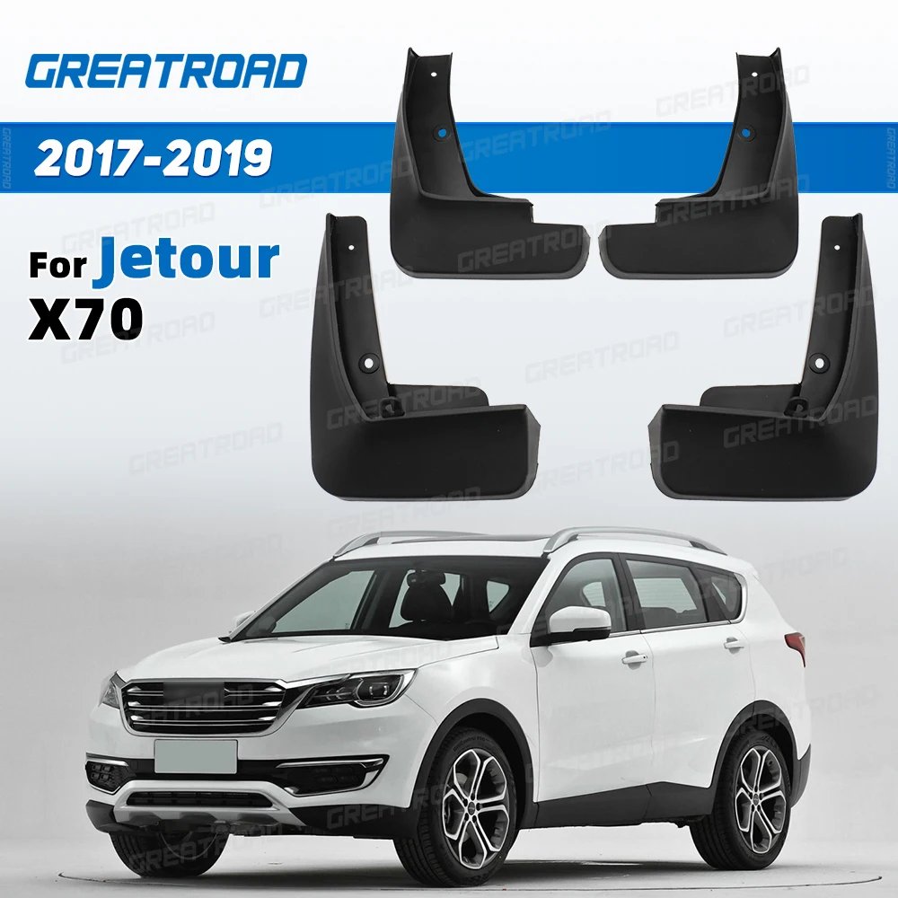 4Pcs Durable ABS Mud Flaps For Jetour x70 2017 2018 2019 Splash Guards Mudguards Fender car Accessories