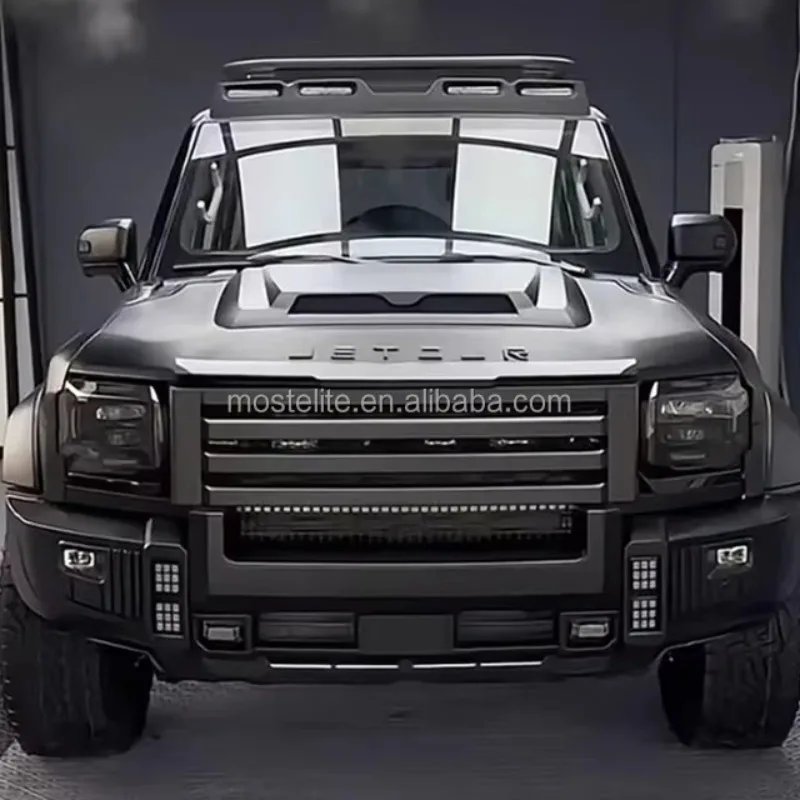 Black Knight Front Grille for Chery Jetour T2 - ABS Upgrade