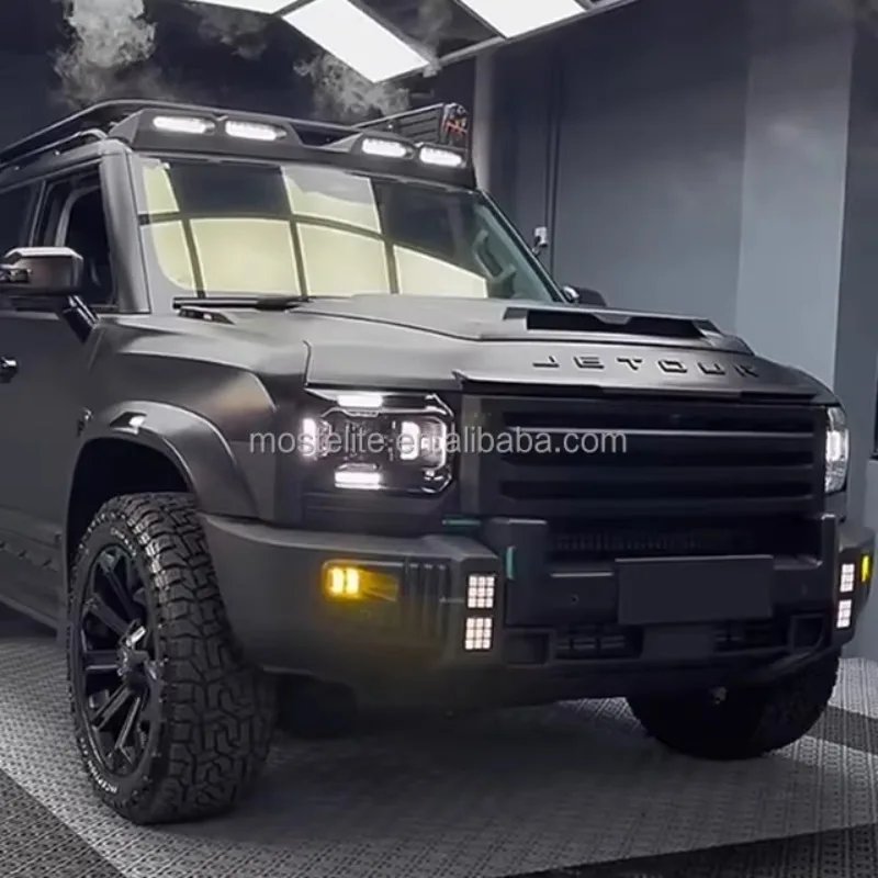 Black Knight Front Grille for Chery Jetour T2 - ABS Upgrade