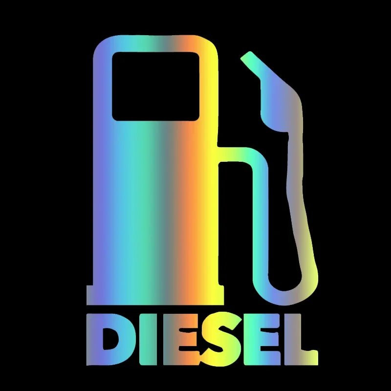 Car Stickers DIESEL ONLY DIESEL Fuel Motorcycle Decorative Accessories Creative Waterproof and Sunscreen Vinyl Decal,14CM*10CM