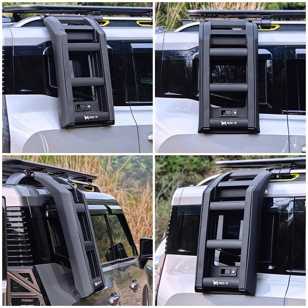 Folding Aluminum Alloy Car Roof Ladder for Chery Jetour 2022-2024