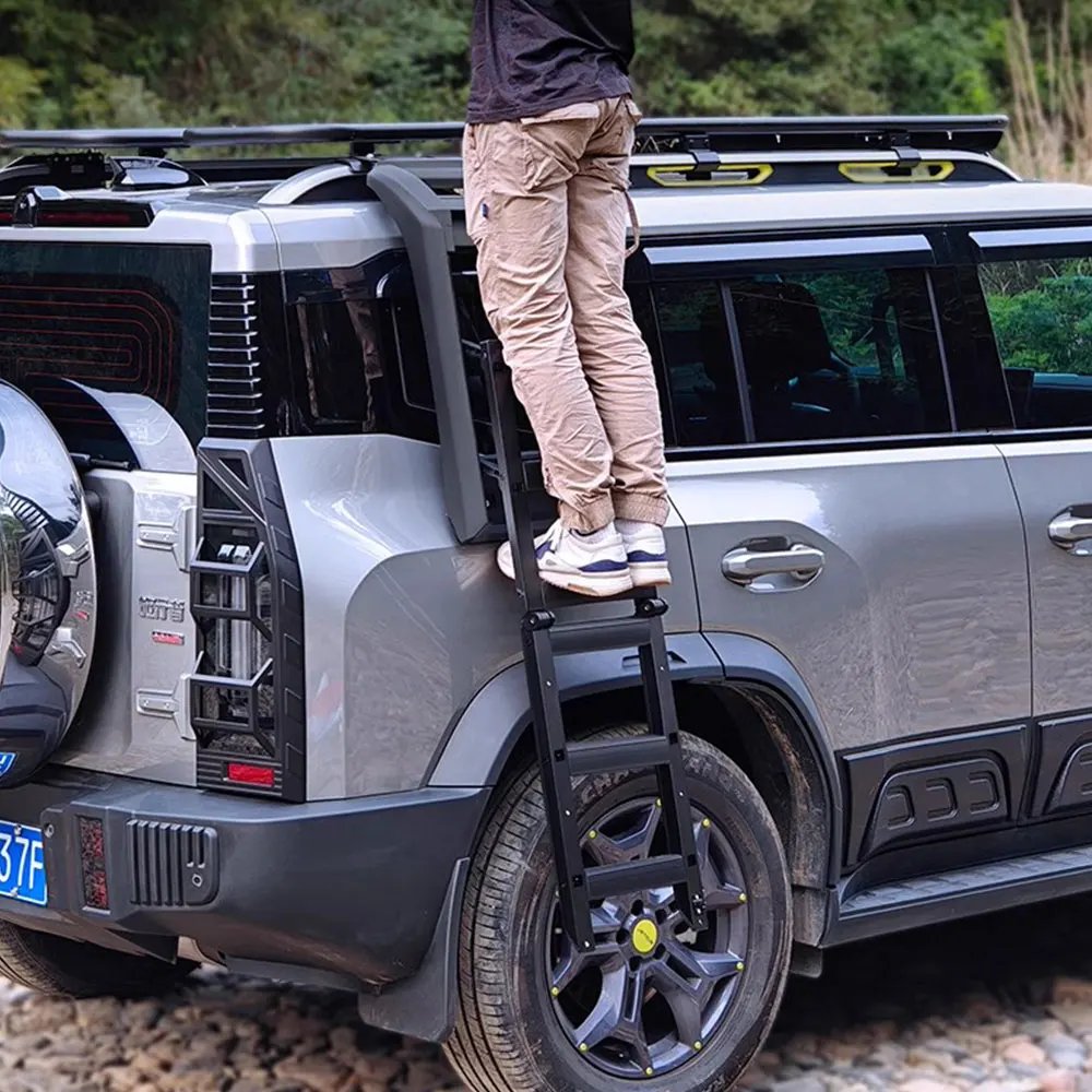 Folding Aluminum Alloy Car Roof Ladder for Chery Jetour 2022-2024