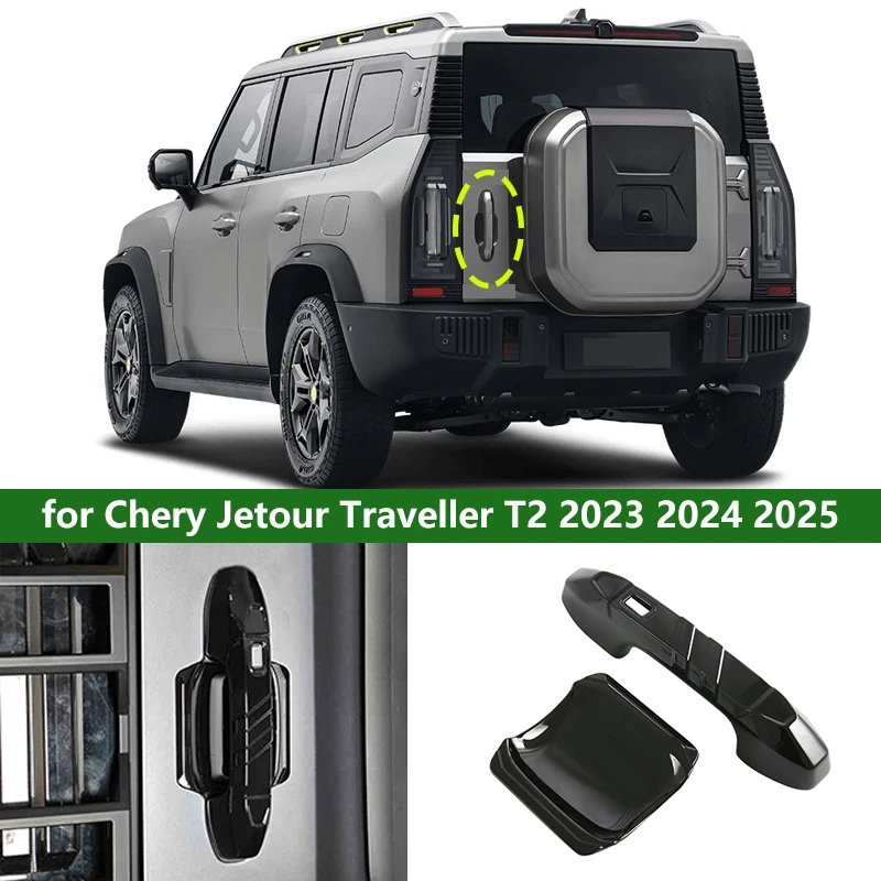 for Chery Jetour Traveller T2 2023-2025 Tailgate Handle Decoration Trim Car Exterior Accessories 2 Pieces