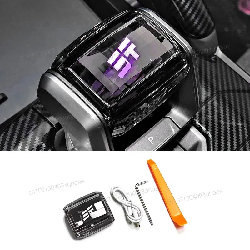 For Chery Jetour Traveller T2 2023 2024 Car Crystal Handle Gear Shift Knob with LED Light Jetour T2 Accessories
