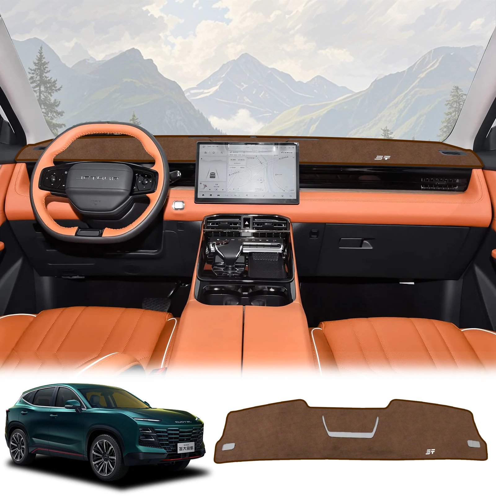 for Jetour Dashing X-1 2023 2024 2025 Accessories Sunshade Protective Carpet Dash Pad Dashmat Car Dashboard Mat