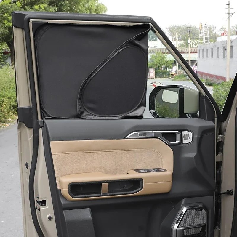 For JETOUR T2 2023-Present Car Black Window Privacy Sunshade Auto Anti-UV Heat Insulation Protect Cover Interior Accessory