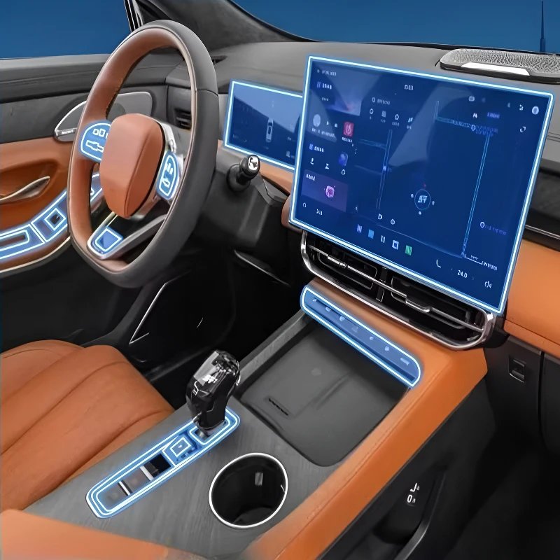 For Jetour X90 Pro 26 models Dashboard Multimedia GPS Console Navigation Transparent Anti-Scratch Protection Film Modification