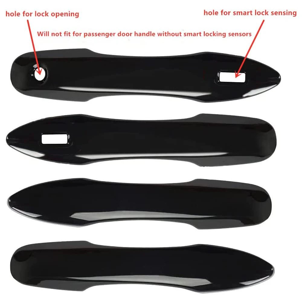 Glossy Black Door Handle Covers for 2022-2023 Toyota Yaris Cross