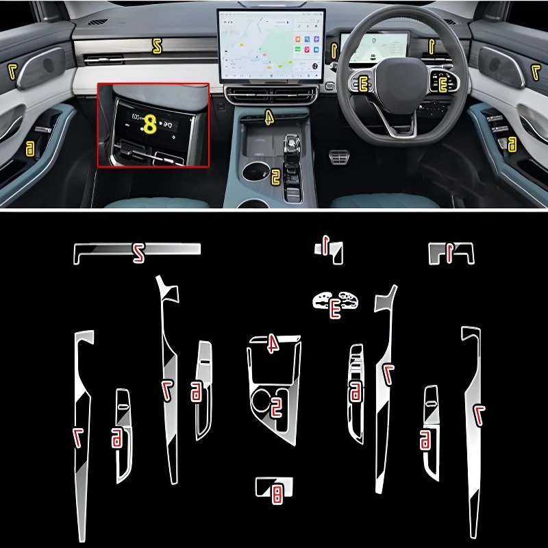 Jetour Mountain Sea L9 GPS Console Anti-Scratch Protection Film