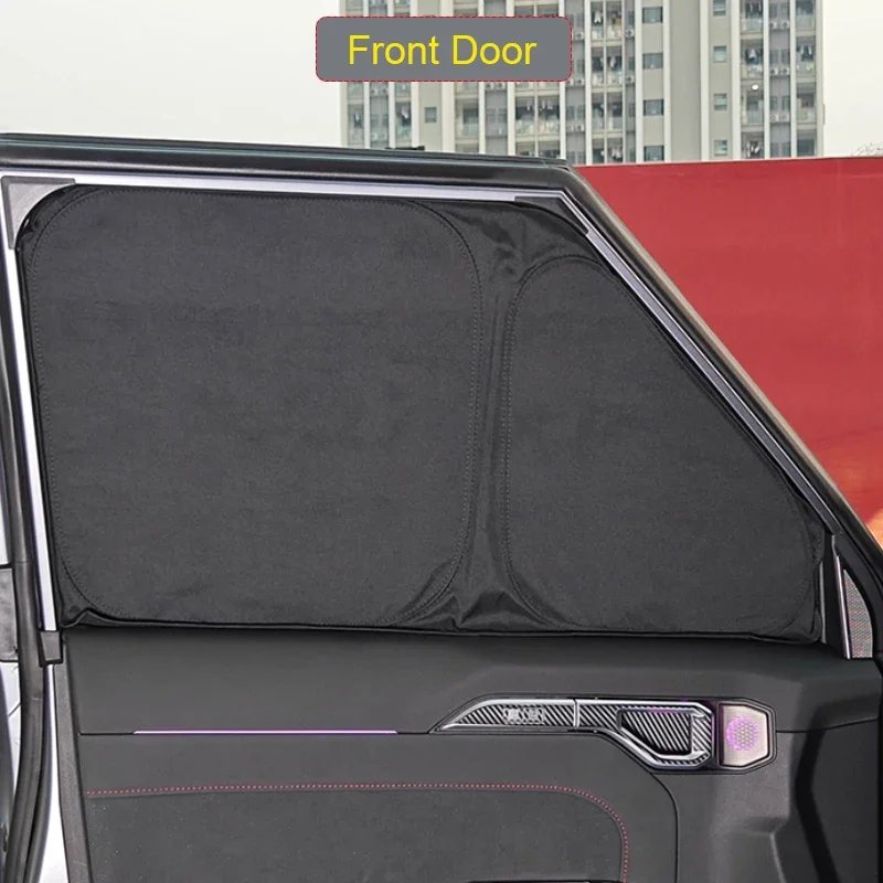 JETOUR T2 2023+ Black Window Sunshade - UV Protection & Heat Insulation