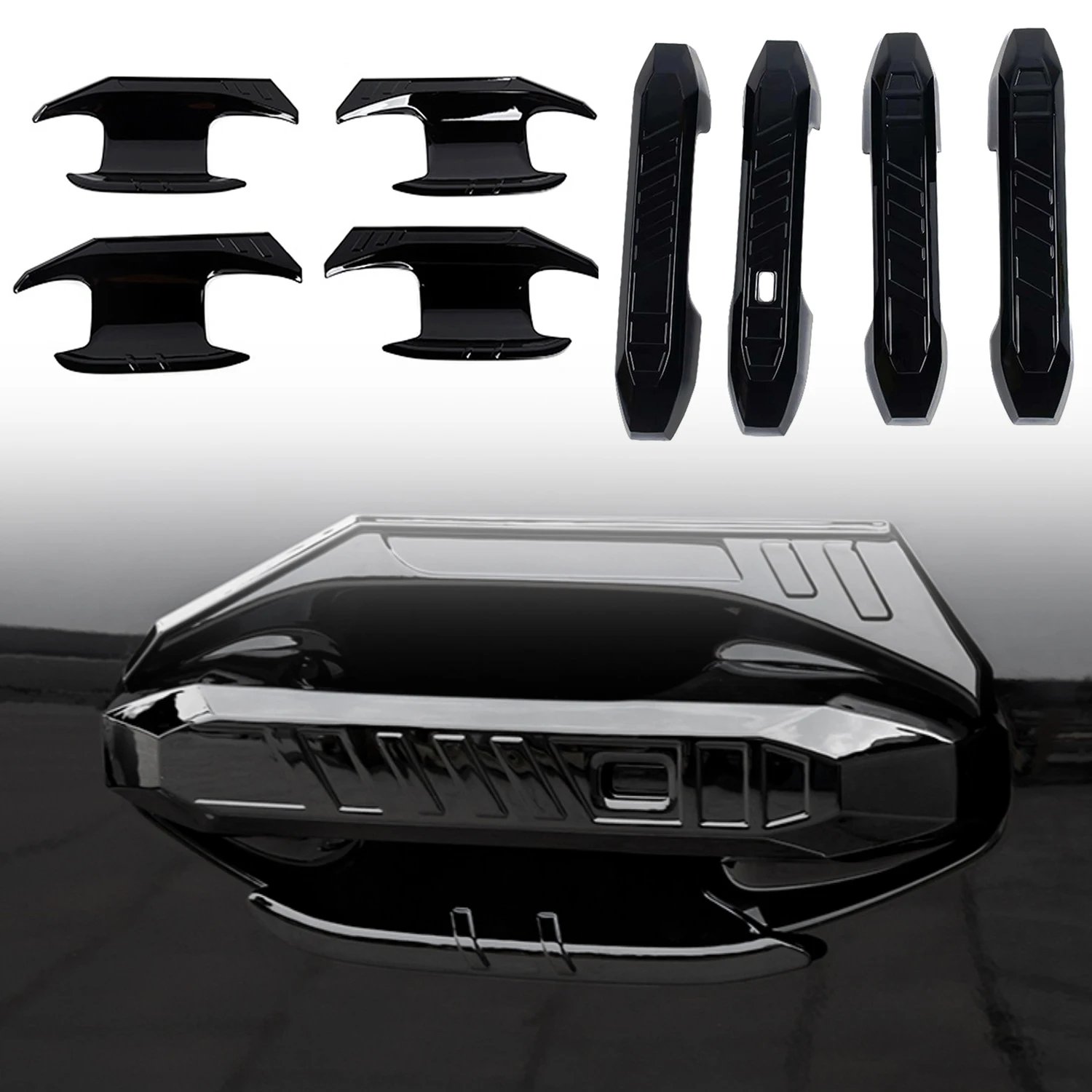 Jetour Traveller T2 Door Handle Bowl Cover Trim - 8pcs Set