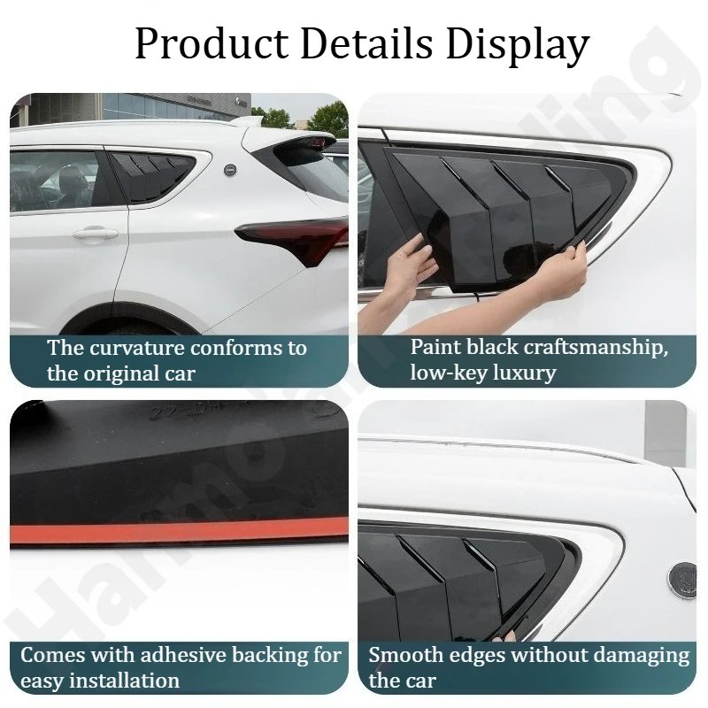 JETOUR X70 2021-2025 Rear Window Louver Stickers & Trims