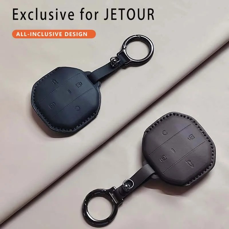Leather Car Key Case Cover for Jetour Freer T1 T2 2025+