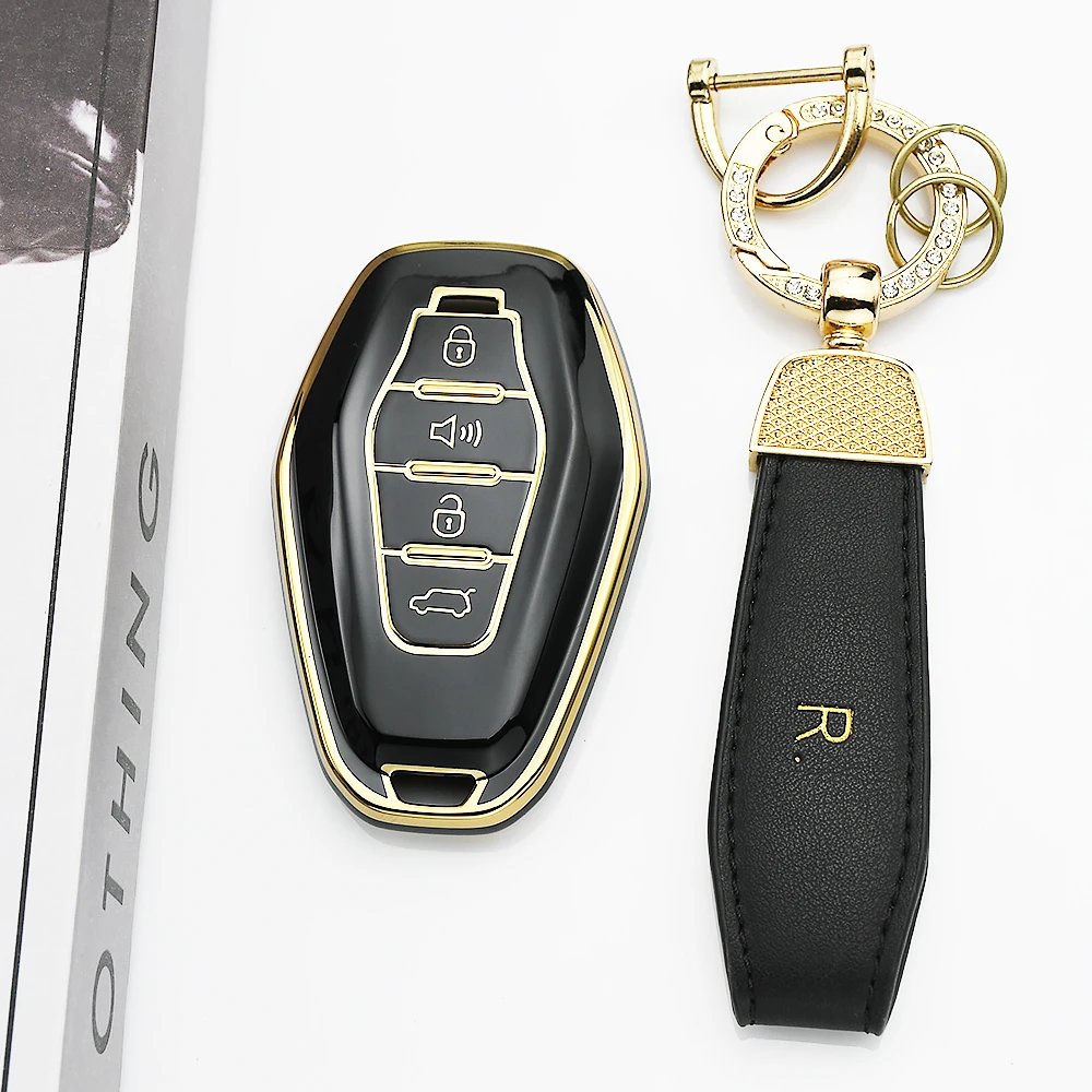 Soft TPU Auto Shell Fob Bag Protector For Chery JETOUR X70 X70plus X70m X90plus X95pro Car Key Case Cover Holder Accessories