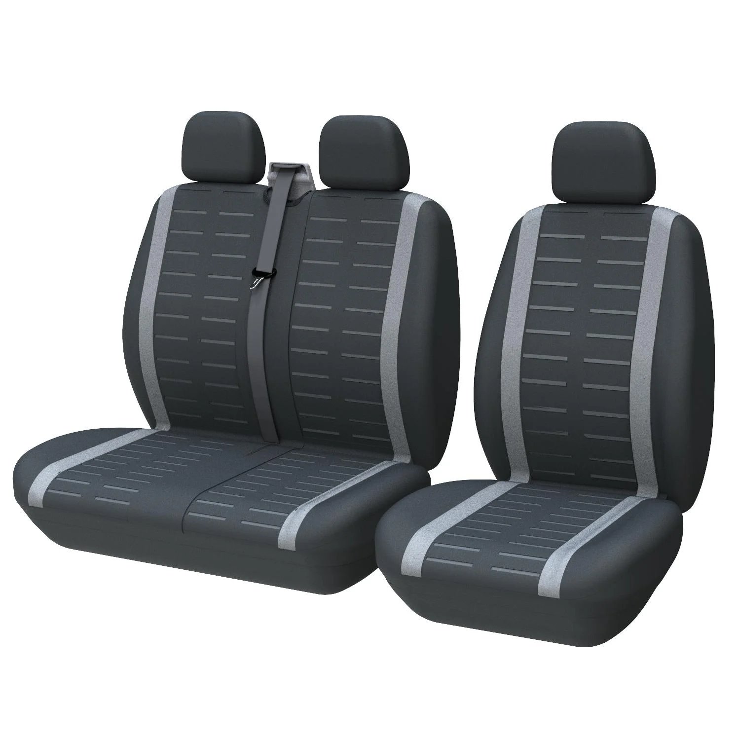 Universal 3D Stripe Seat Covers for Vans and Trucks - 2+1 Set
