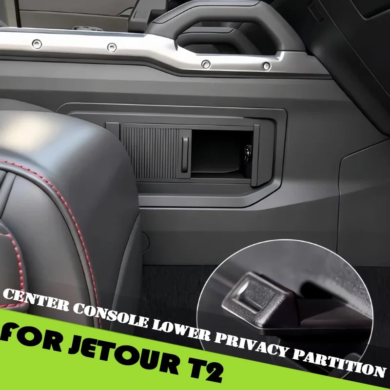 Car Central Control Lower Privacy Partition Fit for JETOUR Traveller T2 2026 C-DM Modified Car Decorative Cover Accessories