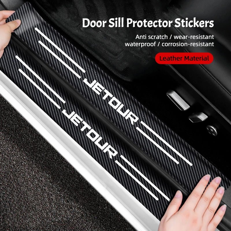Car Door Sill Anti-scratch Strip Sticker Protection Decal Decor Accessories For Jetour X70 X90 X70S PLUS Dashing X-1 X95 L6 i-DM