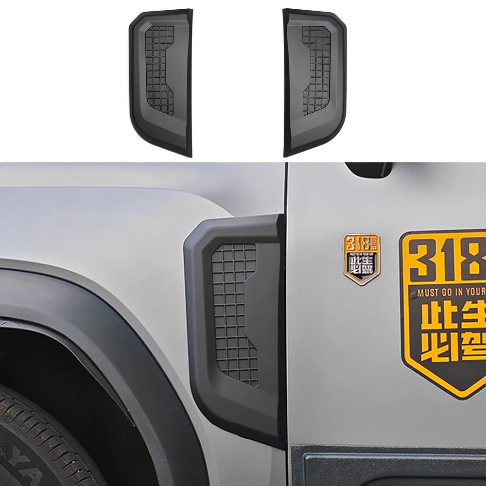 Car Leaf Panel Cover For Chery Jetour Traveler T2 2023 2024 2025 Body Side Mark Air Vent Decorative Cover Exterior Accessories