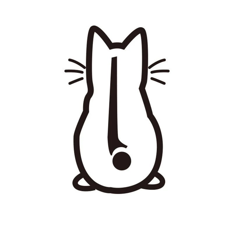 Cat Rear Windshield Wiper Decal - Stylish Vinyl Car Sticker