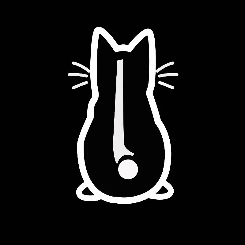 Cat Rear Windshield Wiper Decal - Stylish Vinyl Car Sticker