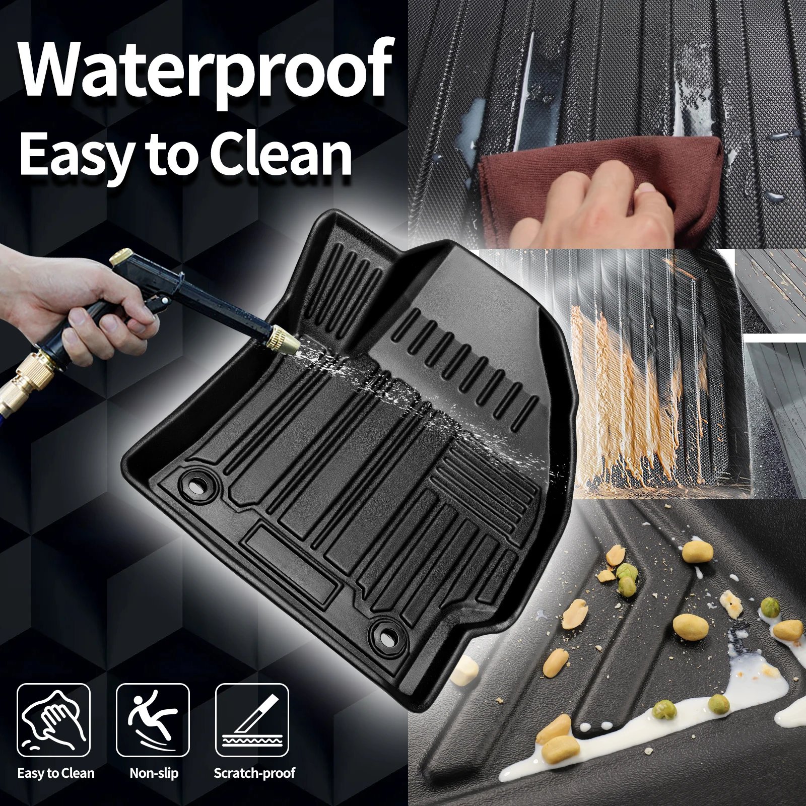 Custom Eco-Friendly Waterproof TPE Floor Mats for Chery Jetour T1