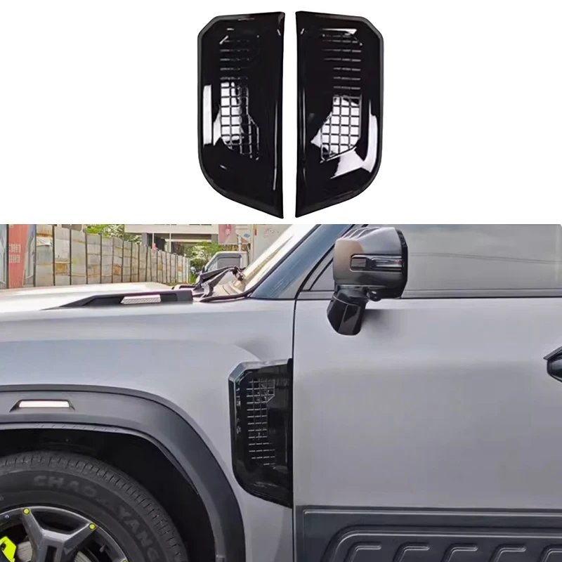 Fit for JETOUR Traveler T2 Car Leaf Panel Decorative Cover Defender Model Side Air Vent Sticker Body Modification Accessories