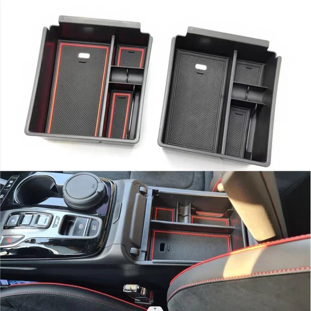 For Hyundai For Tucson NX4 Limited For Santa For Cruz 2021 + Car Accessories , Center Armrest Box Storage Box Glove Tray Pallet