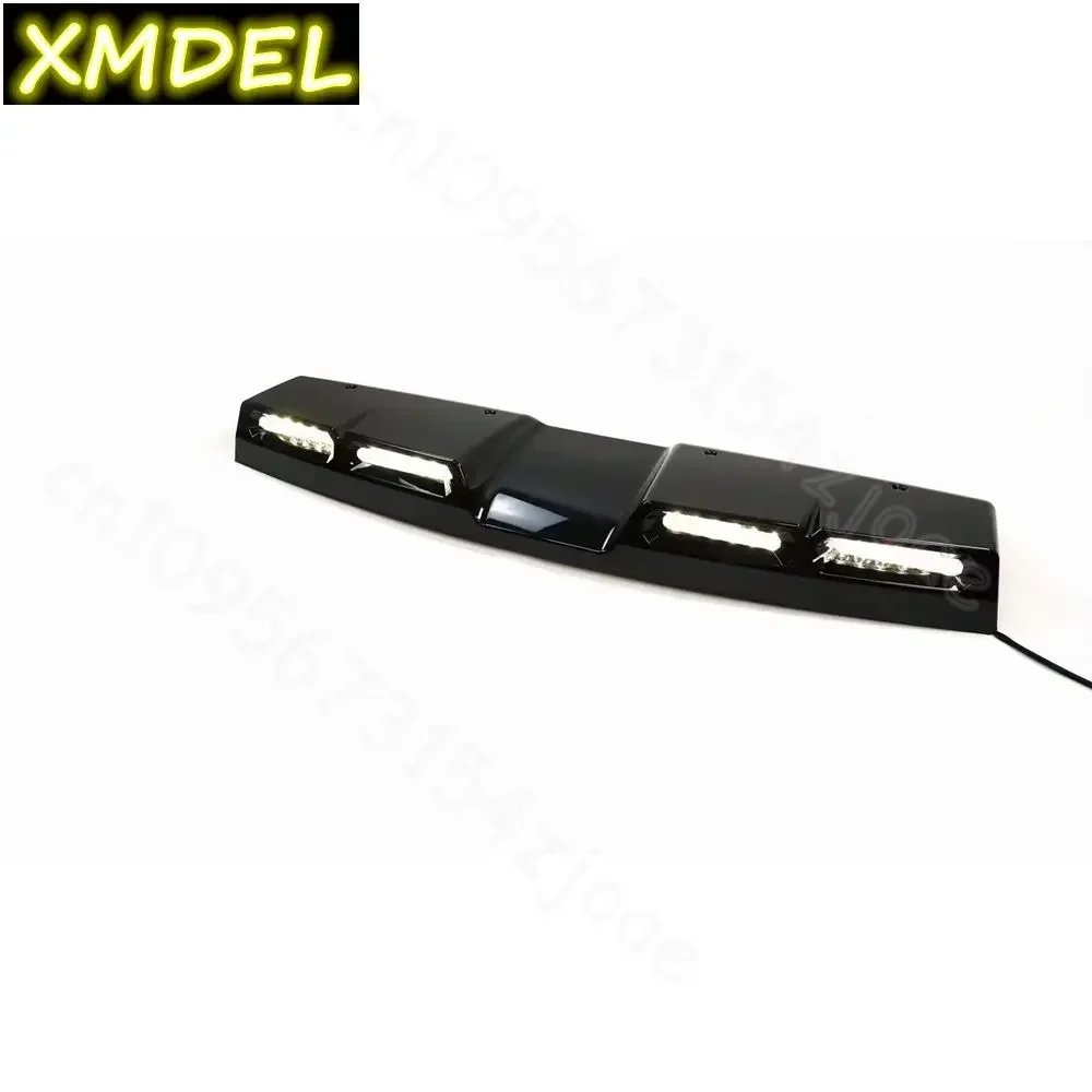 Glossy Black ABS Roof Spoiler LED Light Bar for JETOUR T2 2023-2025