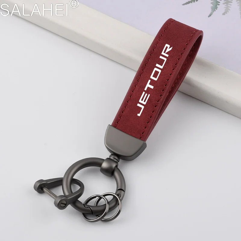 Leather Keychain for Chery Jetour X70 X90 - Anti-Lost Accessory
