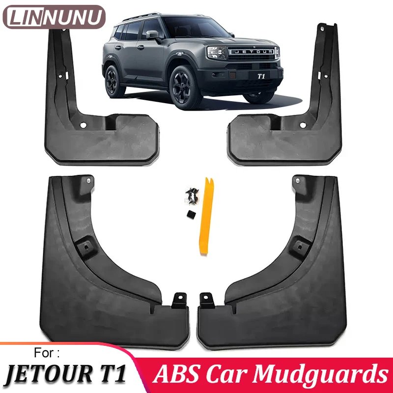 LINNUNU Car fender For Jetour T1 2025 2026 ABS Car Mud Flaps Splash Guard Mudguards MudFlaps Front Rear Fender Auto Accessories