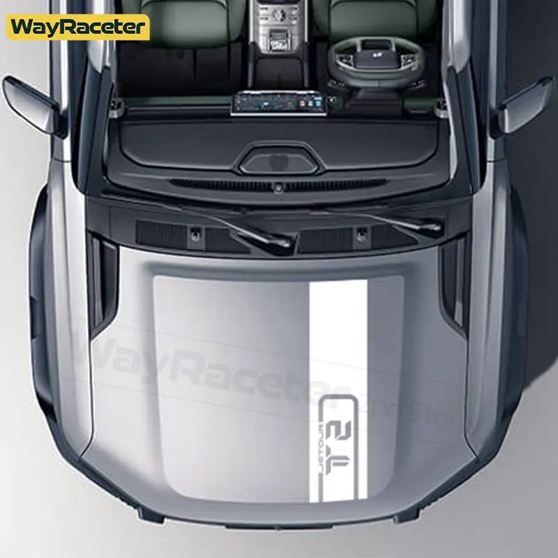 Matte Black Hood Stripes Vinyl for Chery Jetour T2 2023-2025