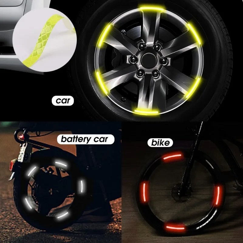 Reflective Tire Hub Strips - 40/20pcs High Visibility Stickers