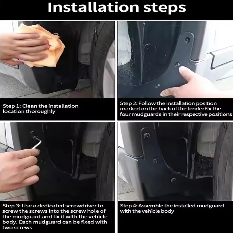 Volkswagen T-ROC 2017-2022 Mud Flaps & Splash Guards Set