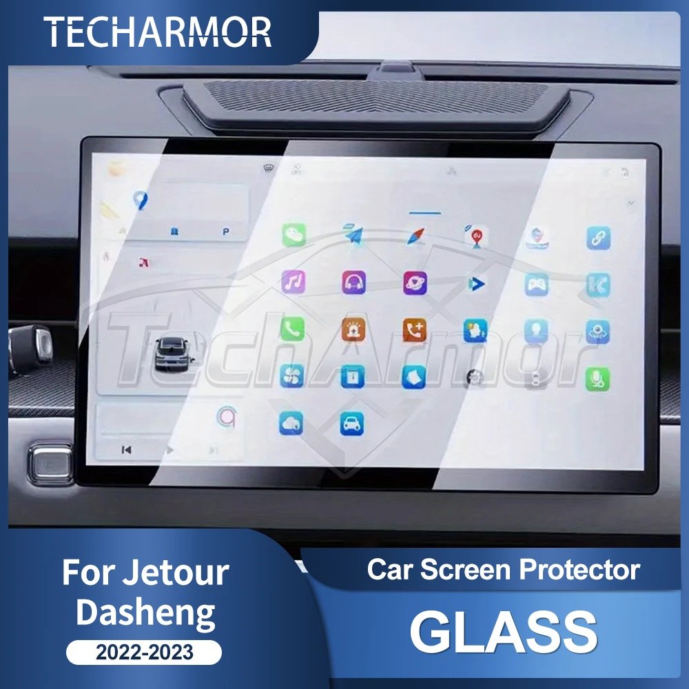 Car Tempered Glass Protective Film For Jetour Dashing 2022-23 Auto GPS Navigation Screen Protector Display Interior Accessories