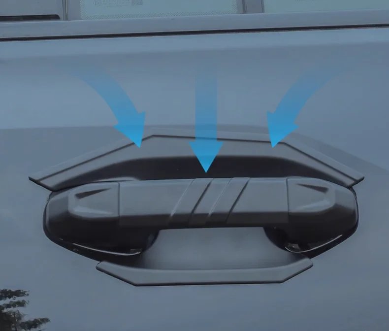 Chery Jetour T2 2023-2024 Matte Black Door Handle Trim Protector