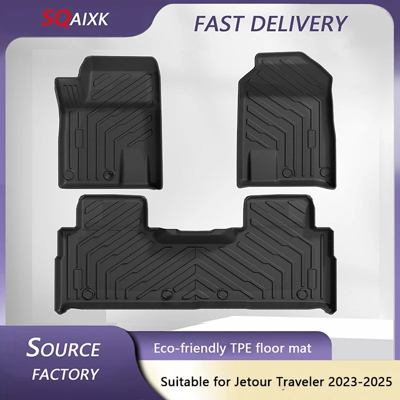 Custom TPE car floor mats For Jetour Traveler 2023-2025 left-hand drive accessories Automobiles para auto Vehicle supplies