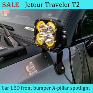 Fit for JETOUR Traveler T2 2023+ Car Front Bumper with Lamp LED Lamp Modification A-pillar Spotlight Bracket Reversing Lights